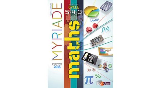 Myriade Mathématiques 4e Cycle 4: Manuel De L'élève
