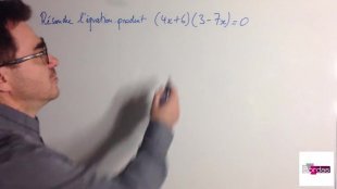 Résoudre une équation-produit