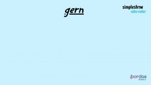 A. gern et nicht gern